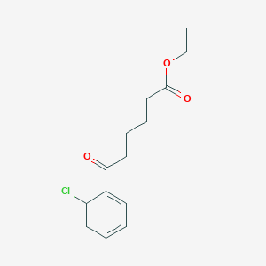 B1326122 Ethyl 6-(2-chlorophenyl)-6-oxohexanoate CAS No. 898759-05-2