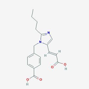 molecular formula C18H20N2O4 B132613 Des[2-(2-thienylmethyl)] Eprosartan CAS No. 148674-34-4