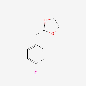 molecular formula C10H11FO2 B1326133 4-(1,3-Dioxolan-2-ylmethyl)-1-fluorobenzene CAS No. 760211-55-0