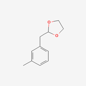 molecular formula C11H14O2 B1326134 1-(1,3-Dioxolan-2-ylmethyl)-3-methylbenzene CAS No. 898759-51-8