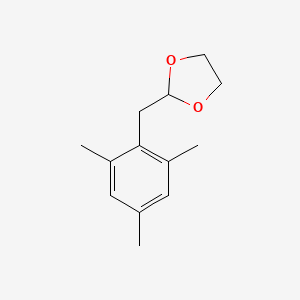 molecular formula C13H18O2 B1326141 2,4,6-Trimethyl(1,3-dioxolan-2-ylmethyl)benzene CAS No. 898785-34-7