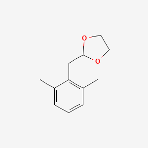 molecular formula C12H16O2 B1326142 2,6-Dimethyl(1,3-dioxolan-2-ylmethyl)benzene CAS No. 898785-37-0