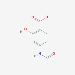 molecular formula C10H11NO4 B132618 Methyl 4-acetamido-2-hydroxybenzoate CAS No. 4093-28-1