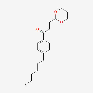 3-(1,3-Dioxan-2-YL)-4'-hexylpropiophenone