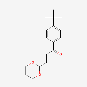 4'-Tert-butyl-3-(1,3-dioxan-2-YL)propiophenone