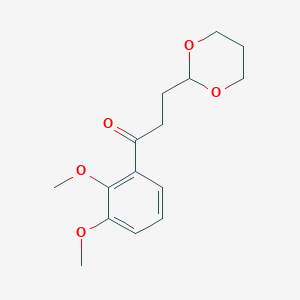 2',3'-Dimethoxy-3-(1,3-Dioxan-2-Yl)Propiophenone
