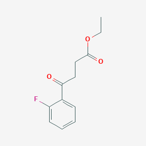 molecular formula C12H13FO3 B1326209 Ethyl 4-(2-fluorophenyl)-4-oxobutyrate CAS No. 898753-32-7