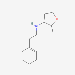 molecular formula C13H23NO B13262123 N-[2-(Cyclohex-1-en-1-yl)ethyl]-2-methyloxolan-3-amine 