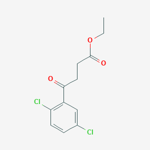 molecular formula C12H12Cl2O3 B1326214 Ethyl 4-(2,5-dichlorophenyl)-4-oxobutyrate CAS No. 898778-08-0