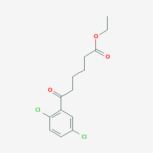 molecular formula C14H16Cl2O3 B1326216 Ethyl 6-(2,5-dichlorophenyl)-6-oxohexanoate CAS No. 898778-14-8