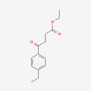 molecular formula C14H18O3 B1326219 Ethyl 4-(4-ethylphenyl)-4-oxobutyrate CAS No. 57821-79-1