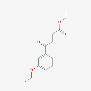 molecular formula C14H18O4 B1326226 Ethyl 4-(3-ethoxyphenyl)-4-oxobutanoate CAS No. 905592-32-7