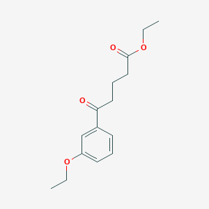 molecular formula C15H20O4 B1326227 Ethyl 5-(3-ethoxyphenyl)-5-oxovalerate CAS No. 951889-06-8