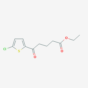 molecular formula C11H13ClO3S B1326230 5-(5-氯-2-噻吩基)-5-氧代戊酸乙酯 CAS No. 951889-16-0