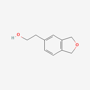 molecular formula C10H12O2 B13262300 2-(1,3-Dihydro-2-benzofuran-5-yl)ethan-1-ol 