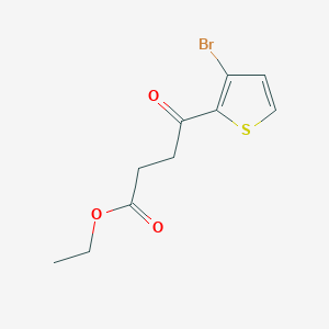 molecular formula C10H11BrO3S B1326231 Ethyl 4-(3-bromo-2-thienyl)-4-oxobutanoate CAS No. 951889-19-3