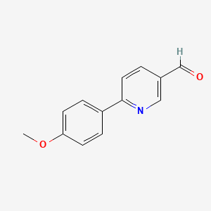 molecular formula C13H11NO2 B1326237 6-(4-Methoxyphenyl)nicotinaldehyde CAS No. 834884-62-7