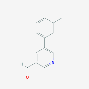 molecular formula C13H11NO B1326241 5-(m-Tolyl)nicotinaldehyde CAS No. 887973-66-2