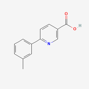 molecular formula C13H11NO2 B1326244 6-(3-Methylphenyl)nicotinic acid CAS No. 887976-22-9