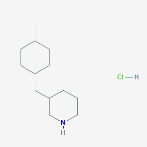 molecular formula C13H26ClN B13262485 3-((4-Methylcyclohexyl)methyl)piperidine hydrochloride 