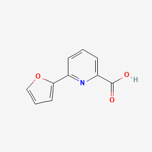 molecular formula C10H7NO3 B1326250 6-(呋喃-2-基)吡啶-2-甲酸 CAS No. 887981-91-1