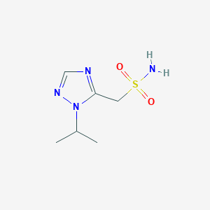 molecular formula C6H12N4O2S B13262500 [1-(propan-2-yl)-1H-1,2,4-triazol-5-yl]methanesulfonamide 