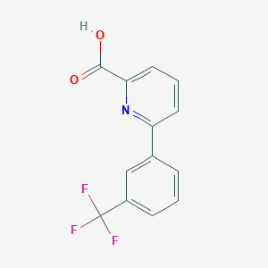 molecular formula C13H8F3NO2 B1326251 6-(3-(Trifluoromethyl)phenyl)picolinic acid CAS No. 887982-06-1