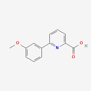 molecular formula C13H11NO3 B1326252 6-(3-甲氧基苯基)吡啶-2-甲酸 CAS No. 887982-11-8