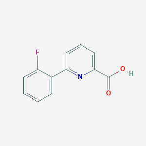 molecular formula C12H8FNO2 B1326253 6-(2-Fluorophenyl)picolinic acid CAS No. 887982-35-6