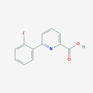 molecular formula C12H8FNO2 B1326253 6-(2-Fluorophenyl)pyridine-2-carboxylic acid CAS No. 887982-35-6