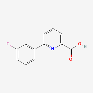 molecular formula C12H8FNO2 B1326254 6-(3-Fluorophenyl)picolinic acid CAS No. 887982-40-3