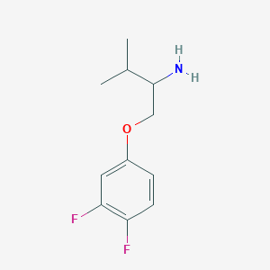 molecular formula C11H15F2NO B13262569 1-(3,4-Difluorophenoxy)-3-methyl-2-butanamine 