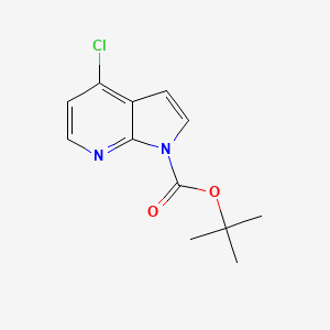 molecular formula C12H13ClN2O2 B1326261 1-Boc-4-氯-7-氮杂吲哚 CAS No. 945599-50-8