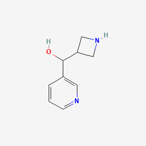 molecular formula C9H12N2O B13262642 (Azetidin-3-yl)(pyridin-3-yl)methanol 