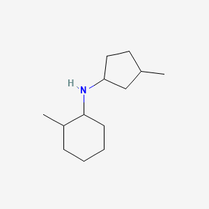 molecular formula C13H25N B13262671 2-methyl-N-(3-methylcyclopentyl)cyclohexan-1-amine 