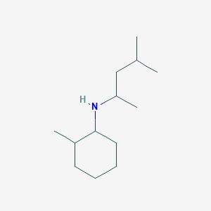 molecular formula C13H27N B13262682 2-methyl-N-(4-methylpentan-2-yl)cyclohexan-1-amine 
