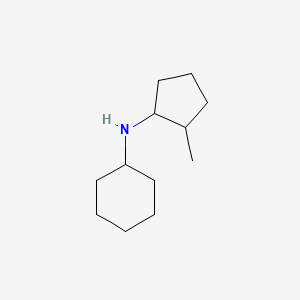 molecular formula C12H23N B13262727 N-(2-methylcyclopentyl)cyclohexanamine 