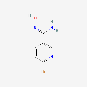 molecular formula C6H6BrN3O B13262770 6-Bromo-N'-hydroxypyridine-3-carboximidamide 