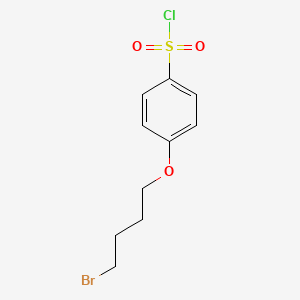 molecular formula C10H12BrClO3S B13262888 4-(4-Bromobutoxy)benzenesulfonyl chloride 