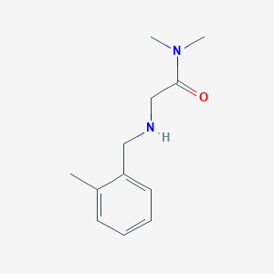 molecular formula C12H18N2O B13262918 N,N-Dimethyl-2-{[(2-methylphenyl)methyl]amino}acetamide 