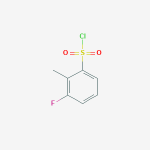molecular formula C7H6ClFO2S B1326293 3-Fluoro-2-methylbenzenesulfonylchloride CAS No. 875166-92-0