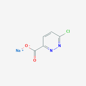 molecular formula C5H2ClN2NaO2 B1326296 Sodium 6-chloropyridazine-3-carboxylate CAS No. 89799-77-9