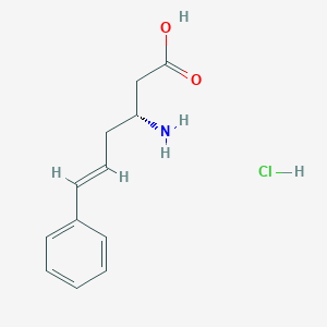molecular formula C12H16ClNO2 B1326299 (R,E)-3-Amino-6-phenylhex-5-enoic acid hydrochloride CAS No. 270596-35-5