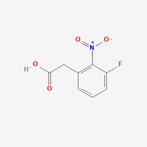 molecular formula C8H6FNO4 B1326305 2-(3-Fluoro-2-nitrophenyl)acetic acid CAS No. 872141-25-8