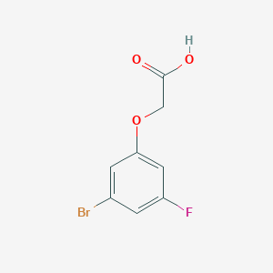 molecular formula C8H6BrFO3 B13263061 2-(3-Bromo-5-fluorophenoxy)acetic acid 