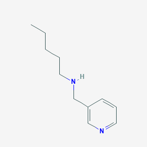 molecular formula C11H18N2 B13263076 N-(pyridin-3-ylmethyl)pentan-1-amine CAS No. 70065-80-4