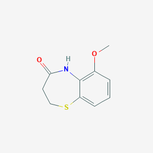 molecular formula C10H11NO2S B13263081 6-Methoxy-2,3,4,5-tetrahydro-1,5-benzothiazepin-4-one 