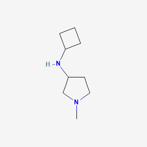 molecular formula C9H18N2 B13263106 N-cyclobutyl-1-methylpyrrolidin-3-amine 