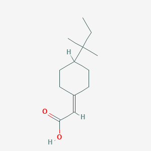 molecular formula C13H22O2 B13263140 2-[4-(2-Methylbutan-2-yl)cyclohexylidene]acetic acid 