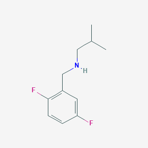 molecular formula C11H15F2N B13263166 [(2,5-Difluorophenyl)methyl](2-methylpropyl)amine 